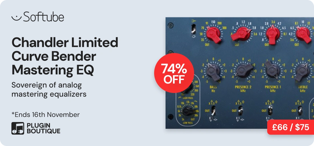 Softube Chandler Limited Curve Bender Black Friday Sale