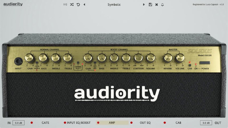 Audiority Solidus VS8100 - User Interface