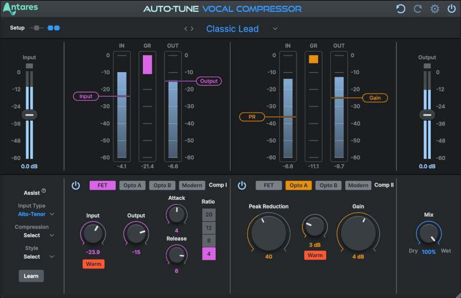Antares Auto-Tune Vocal Compressor - Default Classic
