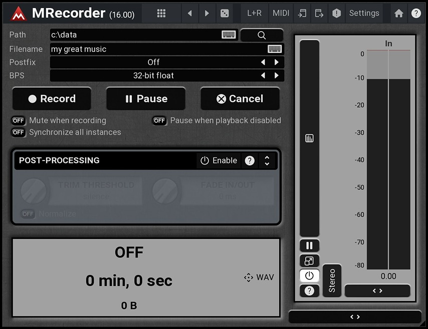 MRecorder UI Image 5
