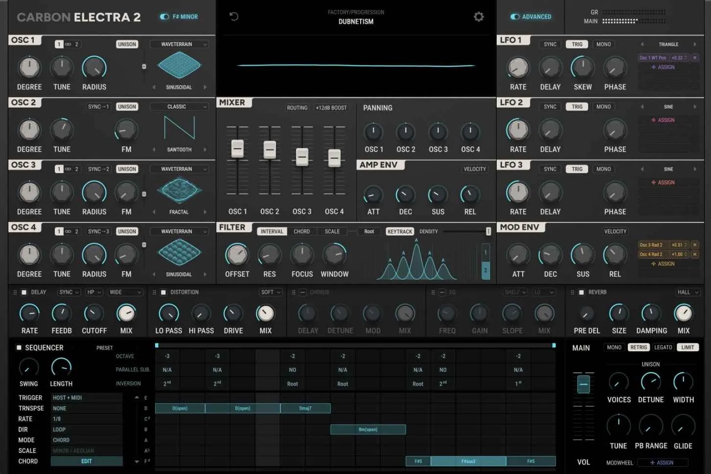 UI - Musical Filter Waveterrain