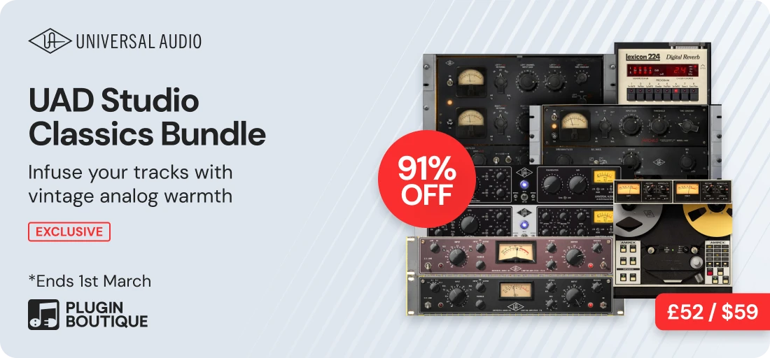 Universal Audio UAD Studio Classics Bundle x Plugin Boutique 14th Anniversary Sale (Exclusive)
