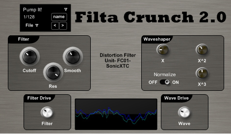 Filta Crunch  User Interface