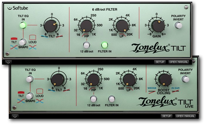 Softube Equalizers & Tonelux Tilt and Tilt Live Bundle - Tonelux Tilt and Tilt Live Bundle