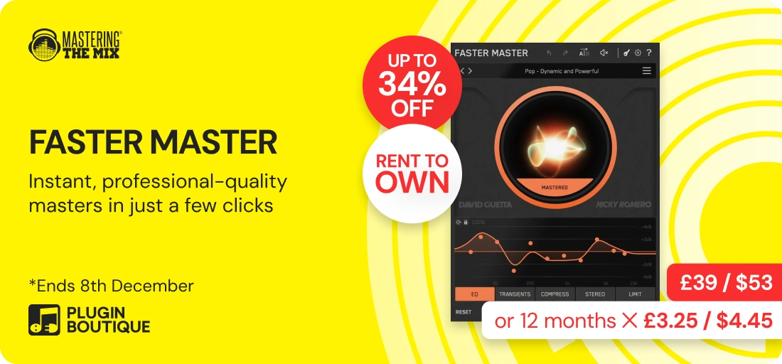 Mastering The Mix FASTER MASTER Black Friday Sale