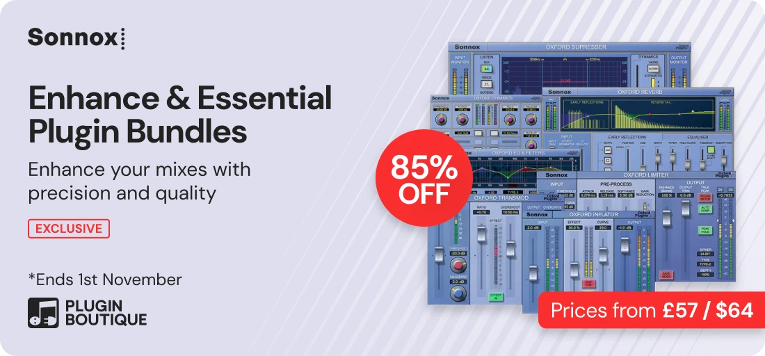 Sonnox Enhance & Essential Plugin Bundles Black Friday Early Access Sale (Exclusive)