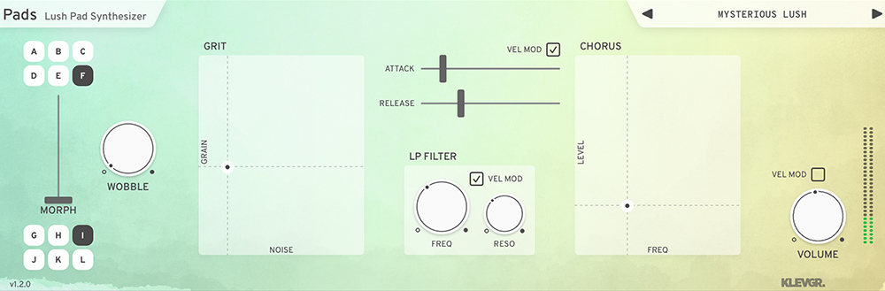 Klevgrand Pads - GUI