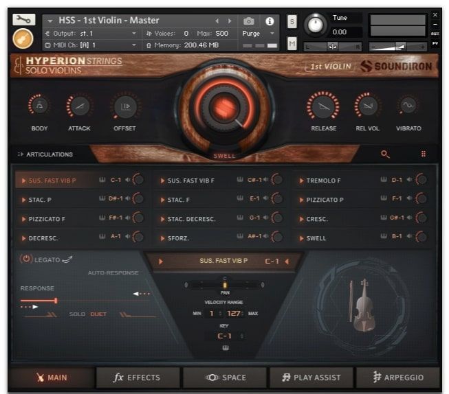 Soundiron Hyperion Strings Solo Violins -UI