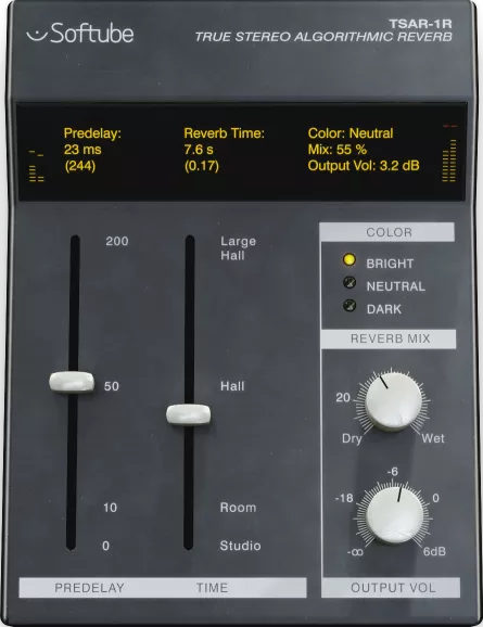 TSAR-1R Reverb screenshot