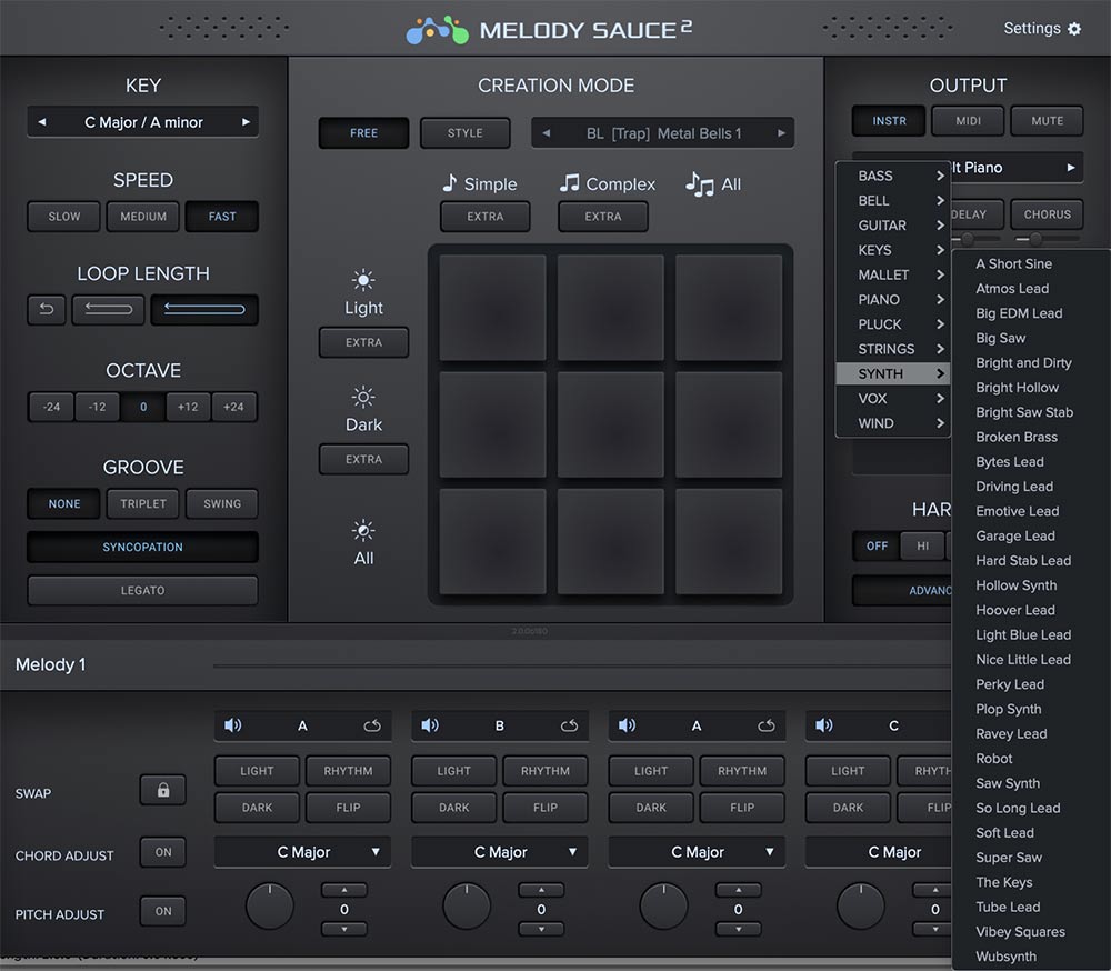 EVAbeat Melody Sauce 2 - Sounds GUI