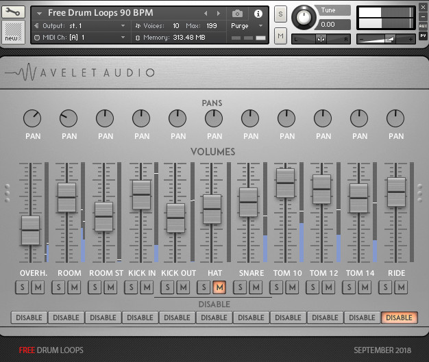 Hard Drums Library - User Interface