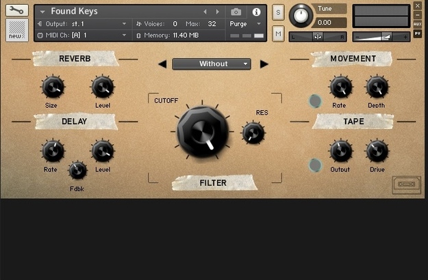 Found Keys interface