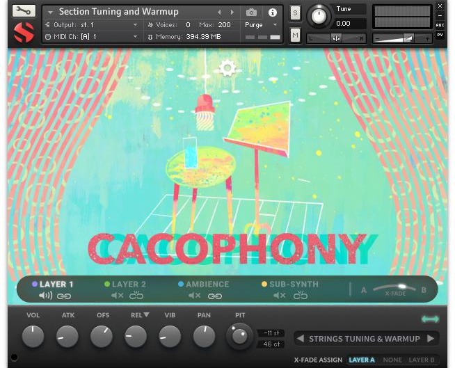 Soundiron Cacophony - Main UI