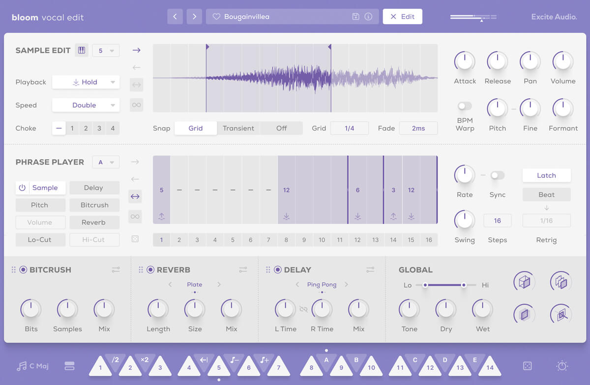 Bloom Vocal Edit - Edit Page Sample
