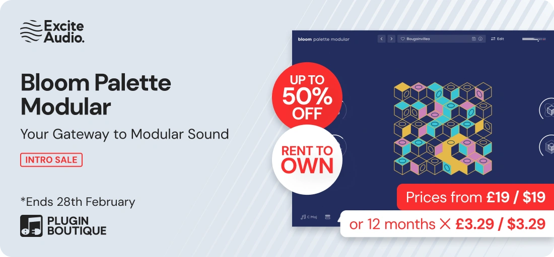 Excite Audio Bloom Palette Modular Intro Sale (Exclusive)
