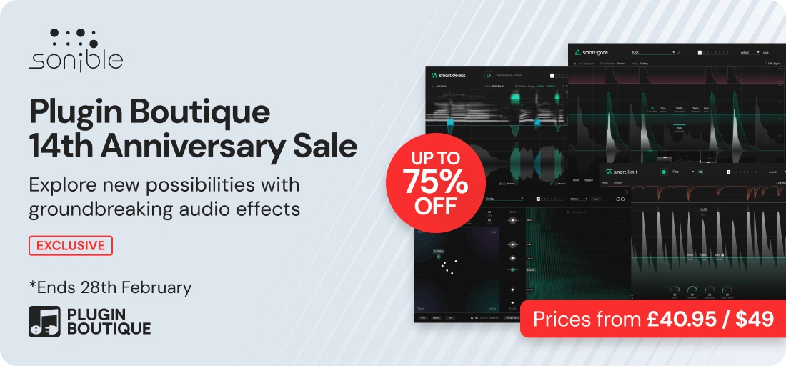 sonible x Plugin Boutique 14th Anniversary Sale (Exclusive)