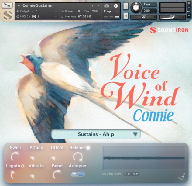 Soundiron Voice of Wind: Connie - User Interface