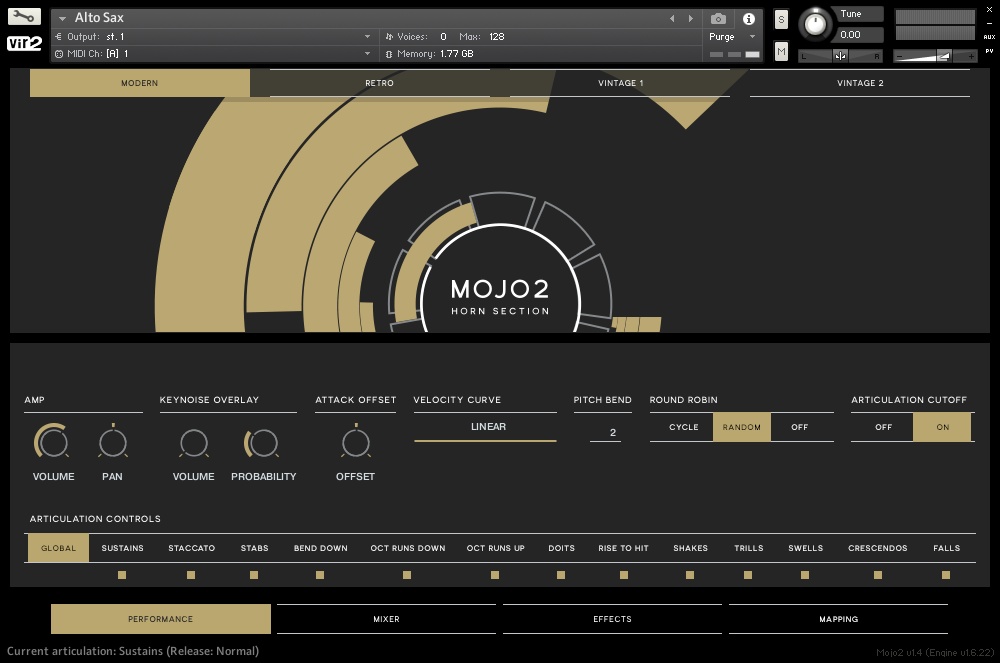 Mojo 2: Horn Section - User Interface (Performance)