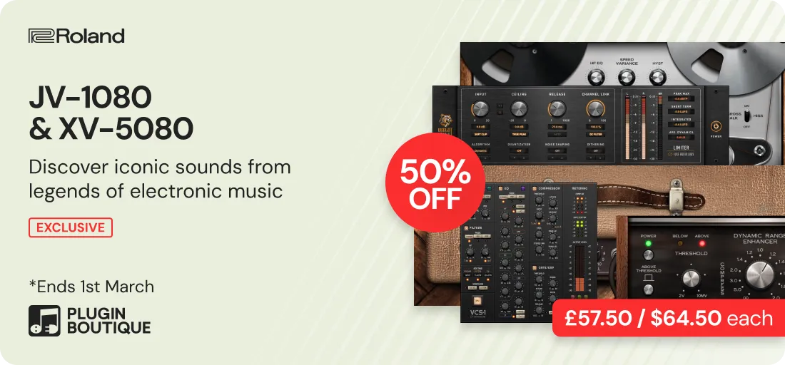 Roland JV-1080 & XV-5080 x Plugin Boutique 14th Anniversary Sale (Exclusive) 