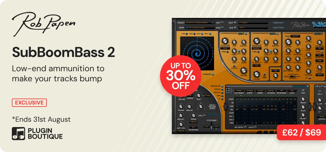 Rob Papen SubBoomBass 2 Hidden Gems Sale (Exclusive)