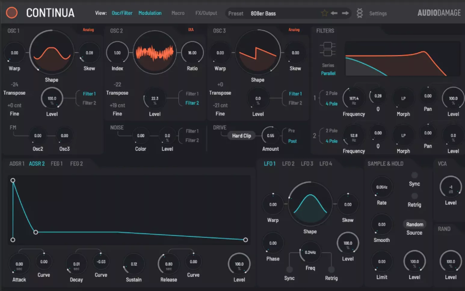 Audio Damage Continua - Main UI 01