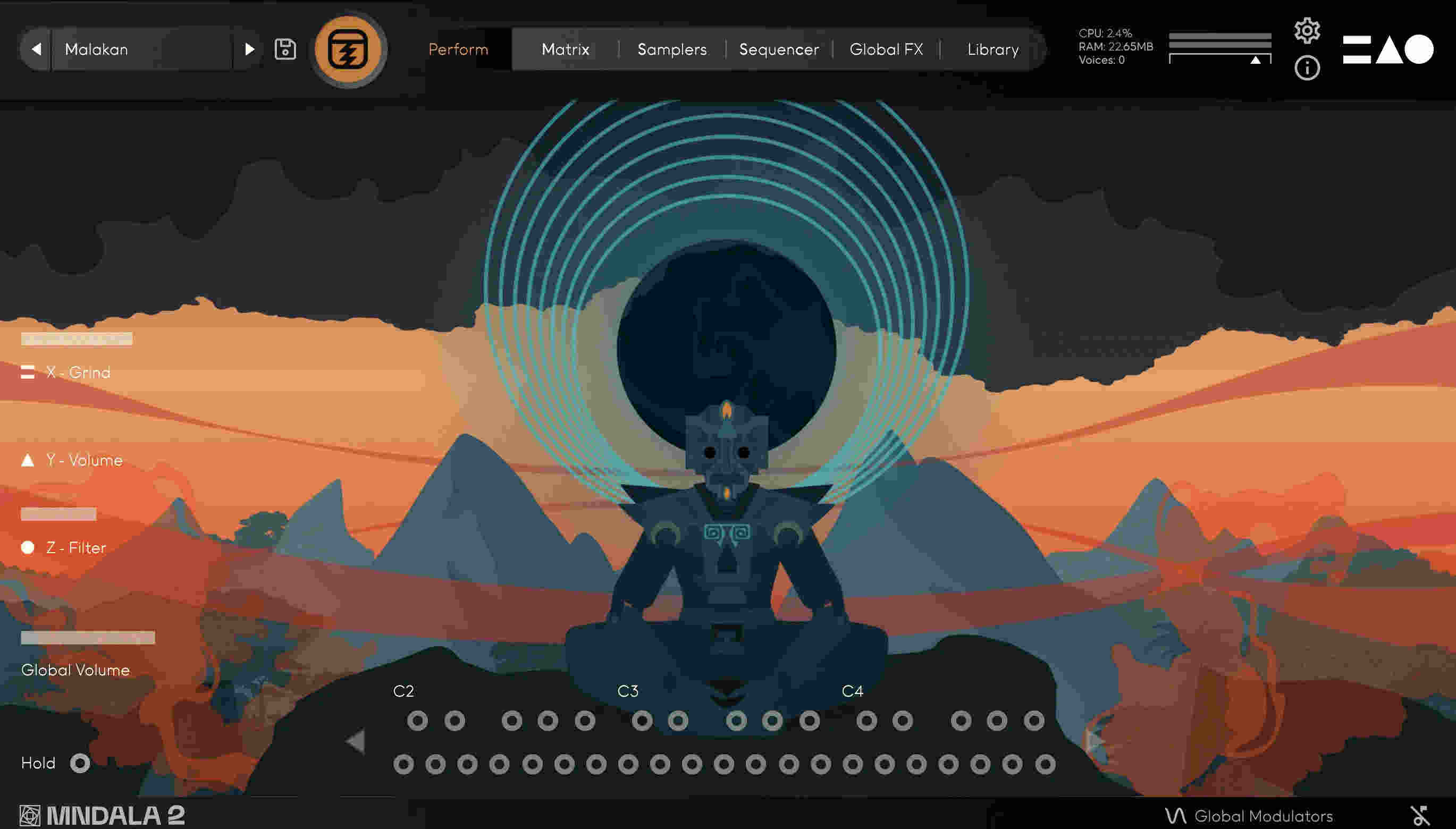 MNTRA Instruments Caprakan - User Interface