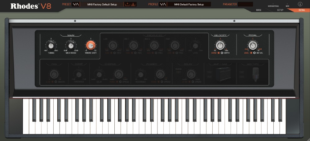 Rhodes V8 Virtual Instrument - UI 3