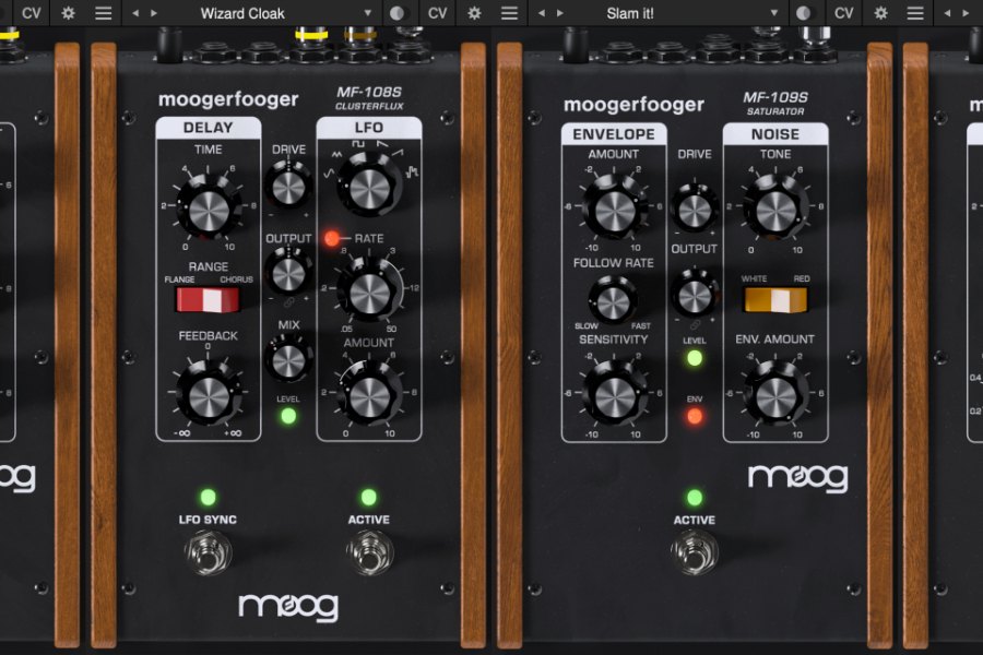 Moog Moogerfooger Effects Bundle MF108-MF109S GUI