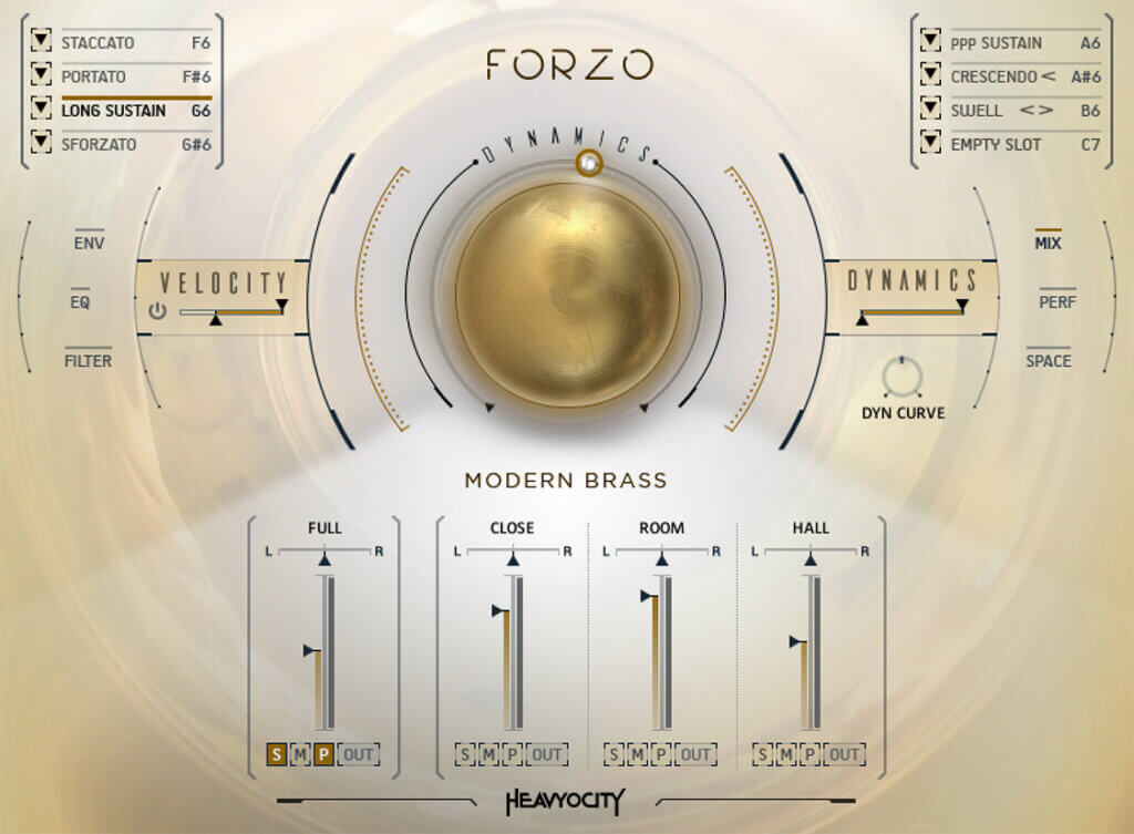 FORZO Modern Brass - User Interface (Main)