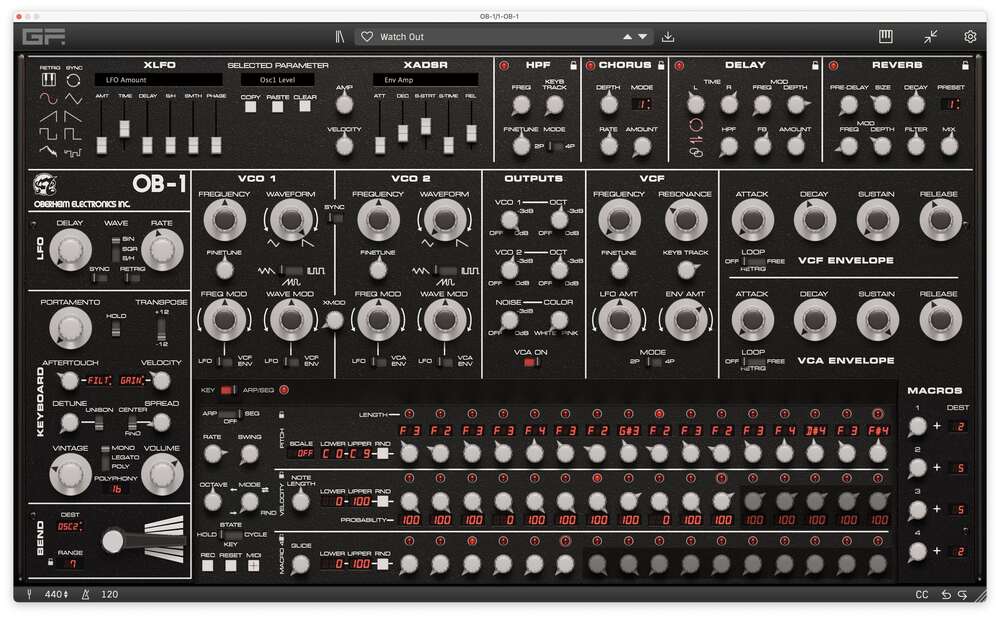 GForce Oberheim OB-1