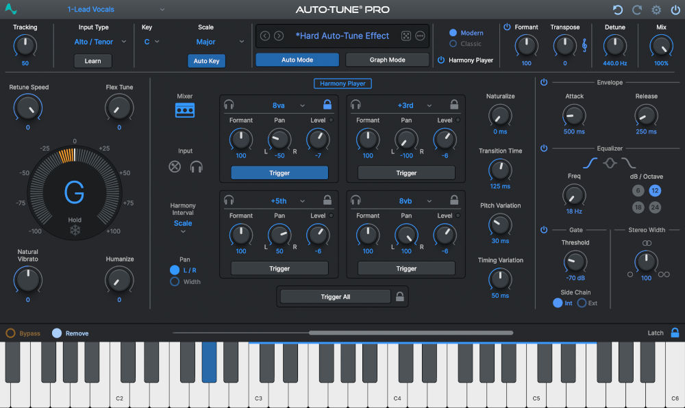 Auto-Tune Pron 11 - Harmony Mode (Dark)
