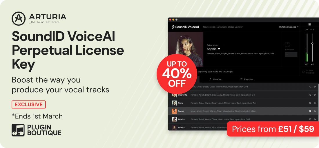 Sonarworks VoiceAI x Plugin Boutique 14th Anniversary Sale (Exclusive)