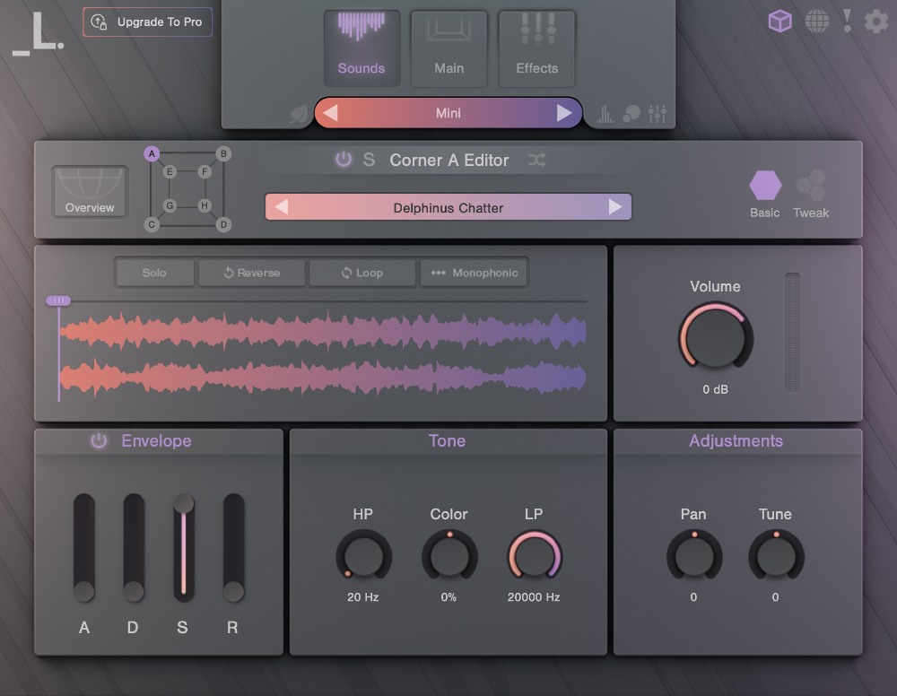 Lunacy Audio CUBE Mini - UI - Sound Editor (Basic) Image