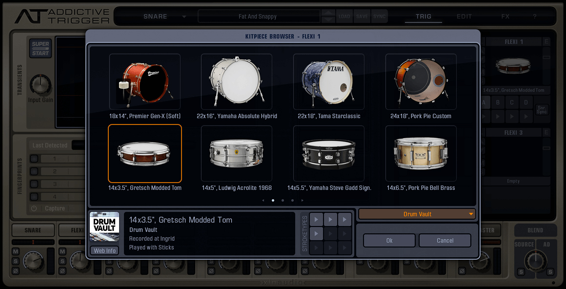 User Interface 3 - Kit-Piece Browser 