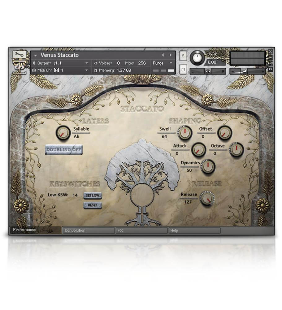 Soundiron Venus Symphonic Women's Choir - User Interface 3