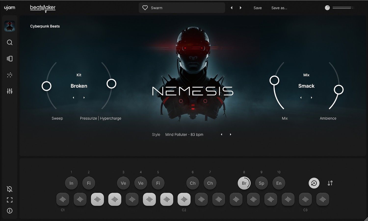 UJAM Beatmaker NEMESIS - User Interface