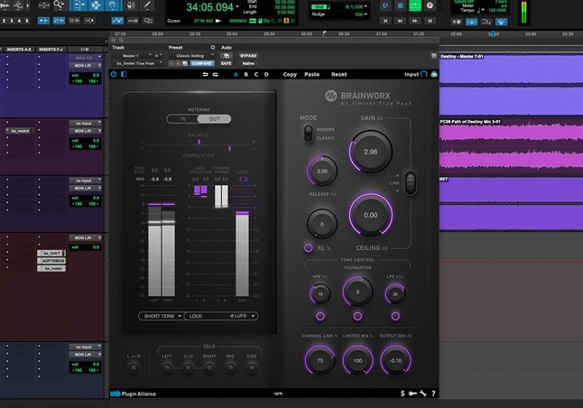Brainworx bx_limiter True Peak - In Use