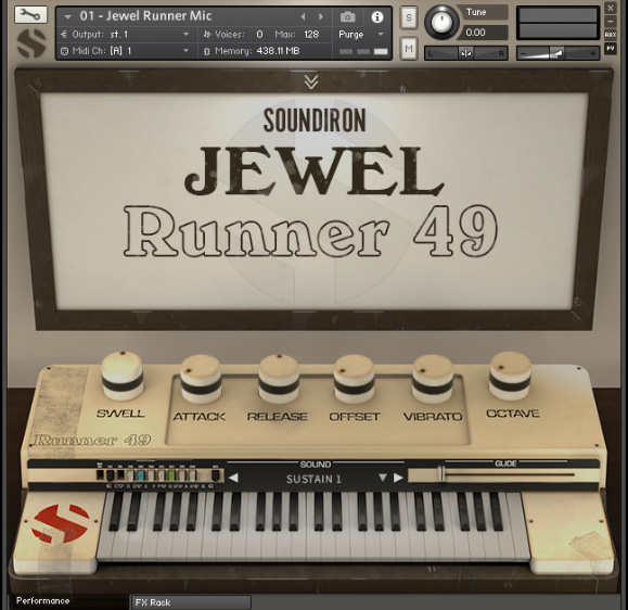 Soundiron Jewel Runner 49 - Main GUI
