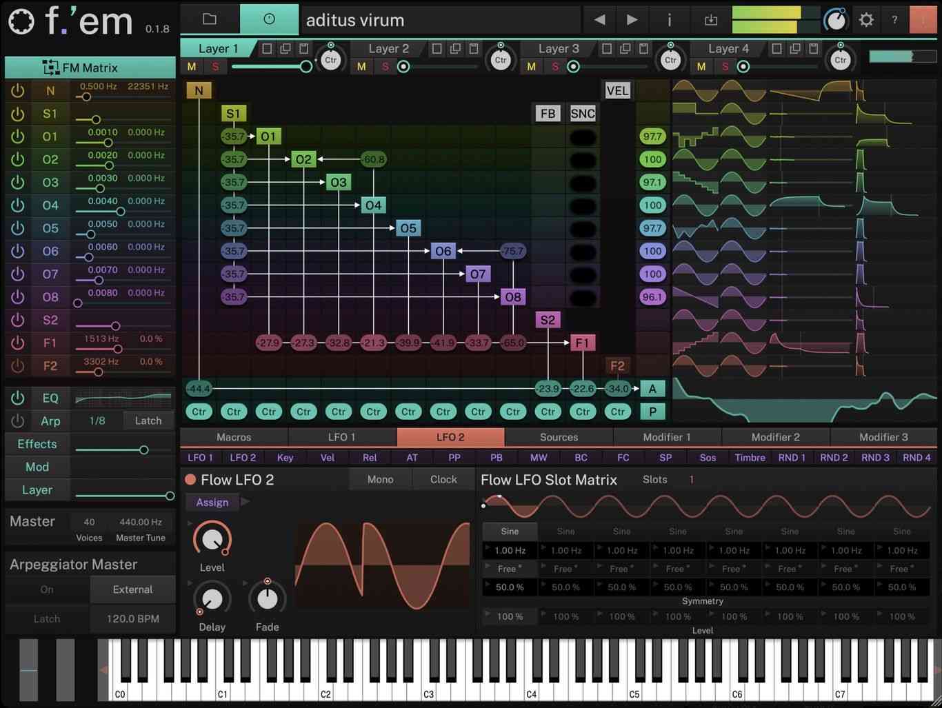 Tracktion F.'em - Main GUI