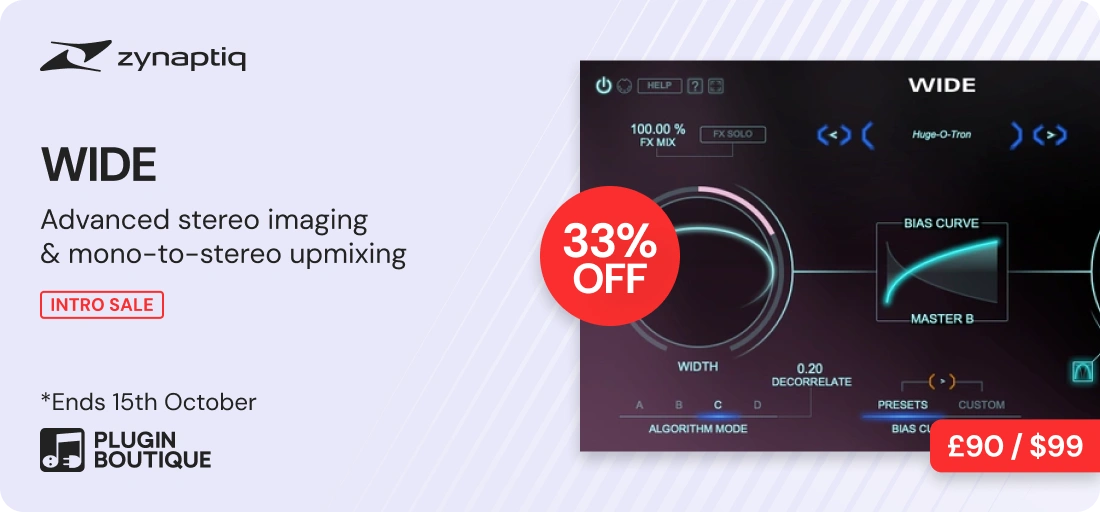 Zynaptiq WIDE Intro Sale