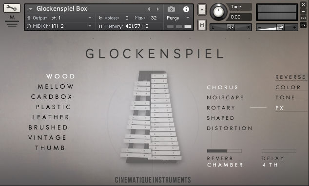 Fine Mallets Bundle - Glockenspiel Box UI