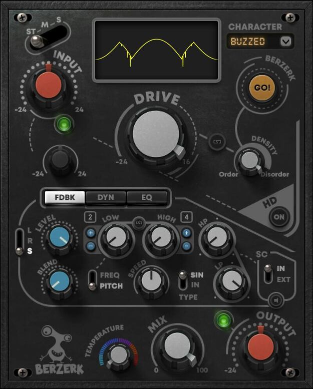 Berzerk Distortion interface