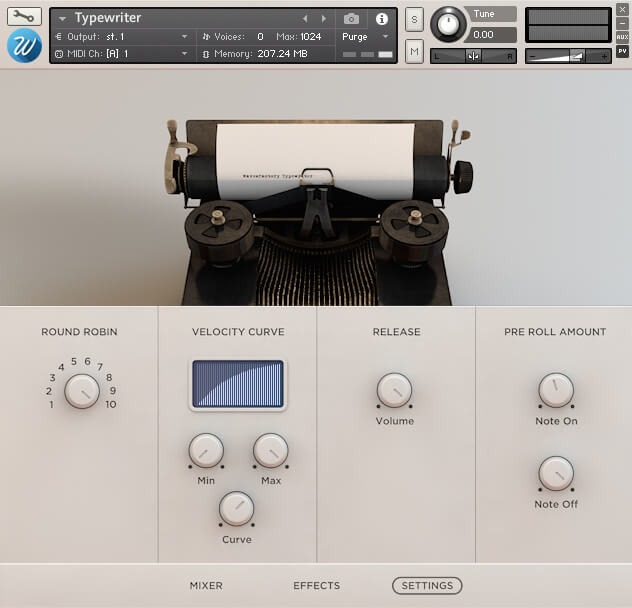 Typewriter - Settings UI