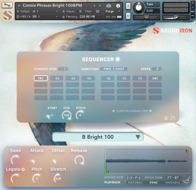 Soundiron Voice of Wind: Connie - User Interface (Phrases)