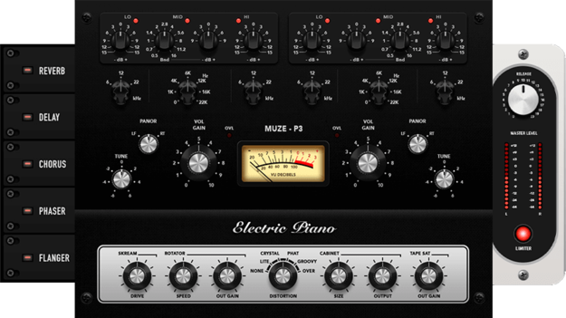 Electric Pianos interface