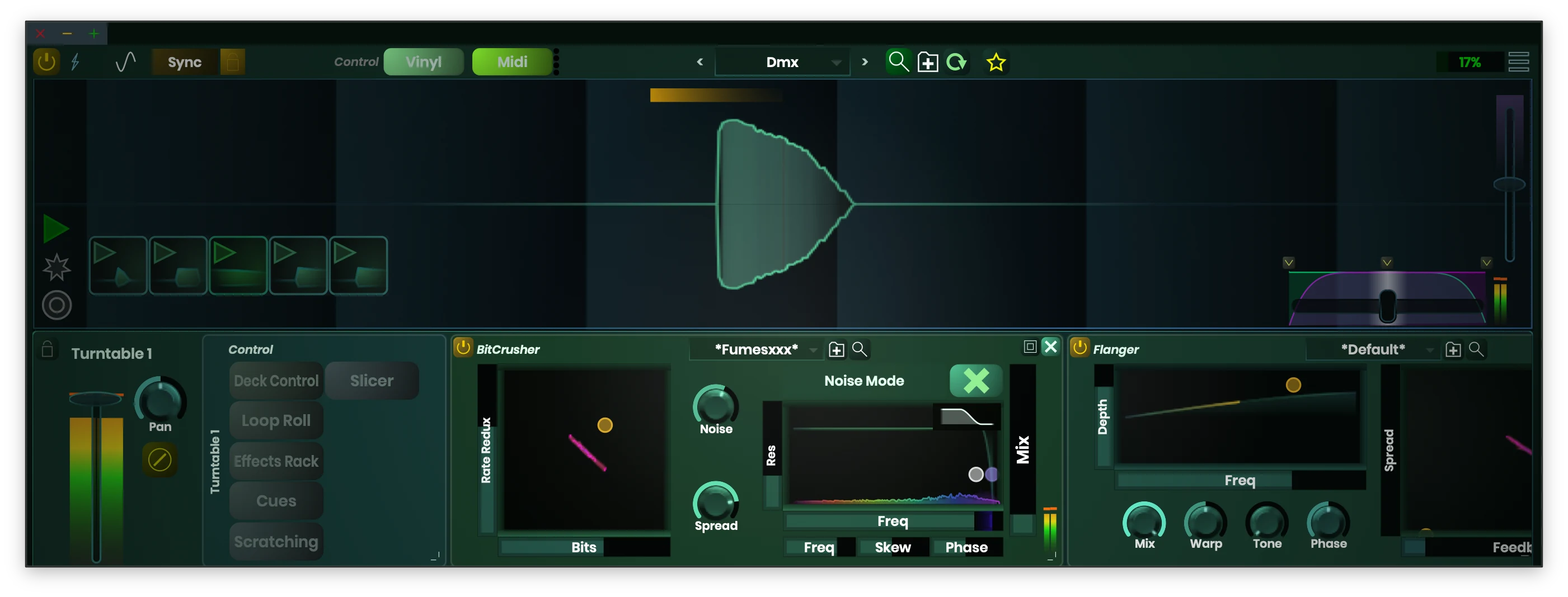 Scratch Track User Interface