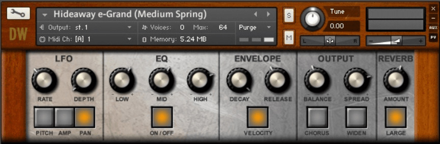 Loot Audio The Hideaway e-Grand - User Interface