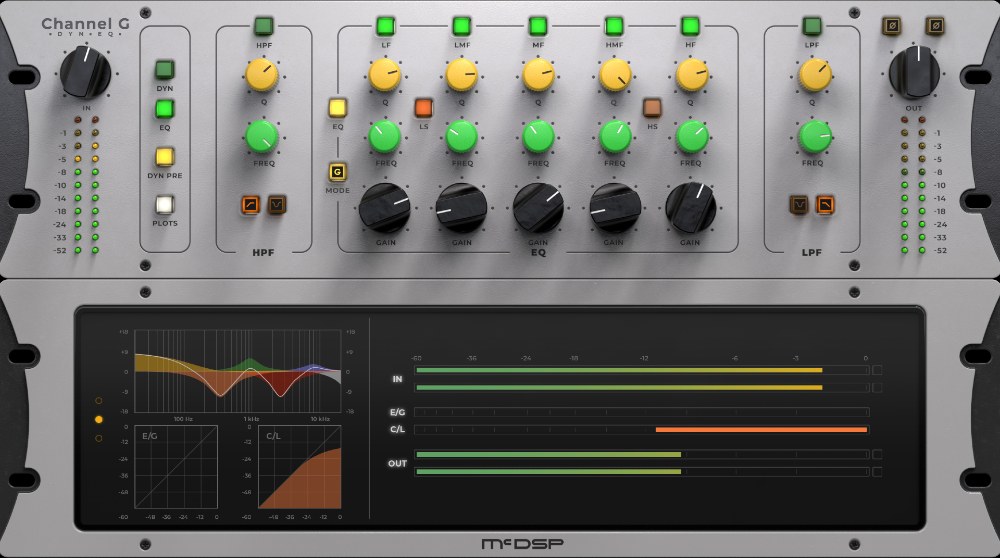 McDSP Channel G Surround HD v7 - EQ UI