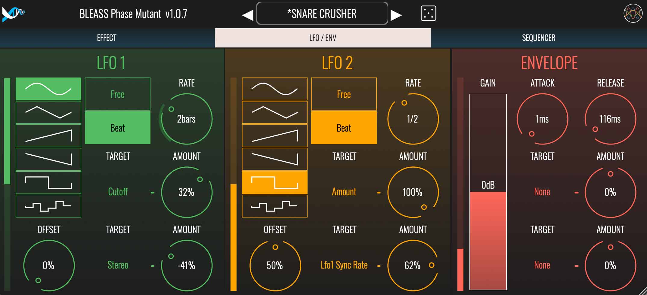 BLEASS Phase Mutant - GUI Image 2