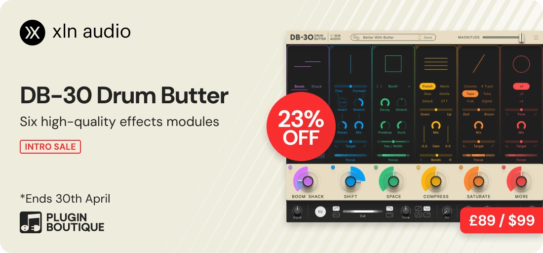 XLN Audio DB-30 Drum Butter Intro Sale